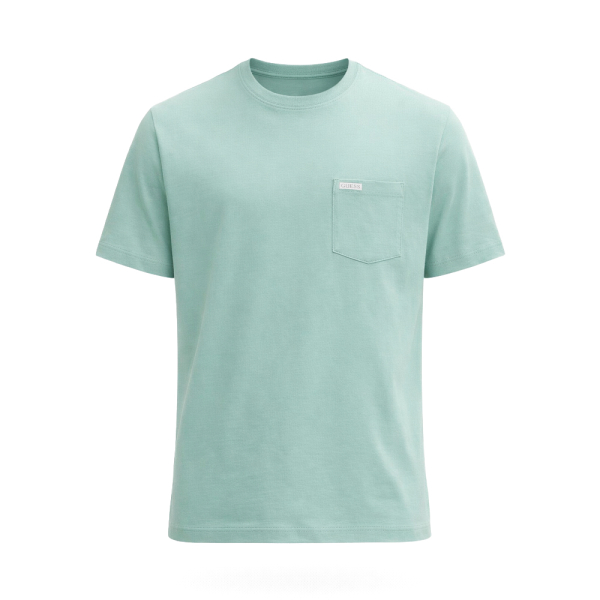 Guess T-shirts Vert - T-shirt classique avec logo - M - Ref 20 €