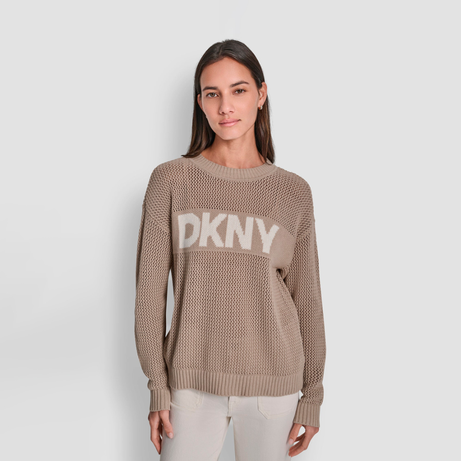 sweat-shirt-a-col-rond-avec-logo-ajoure