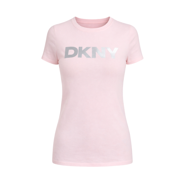 Dkny T-shirts hauts et polos Rose - T-shirt col rond avec logo clat - M - Ref 29 €