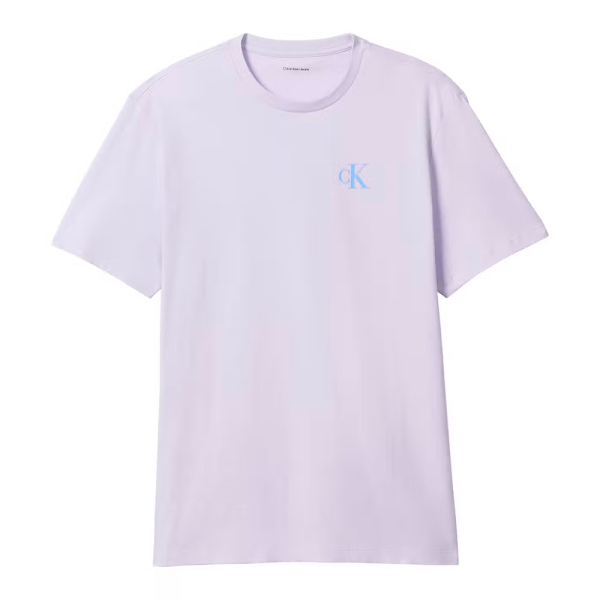 Calvin Klein T-shirts Mauve - T-SHIRT MONOLOGUE CLASSIQUE AU DOS - L - Ref 25 €