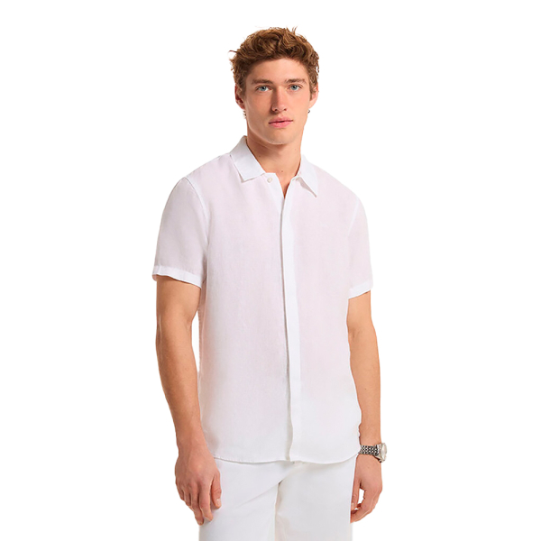 Michael Kors T-shirts Blanc - Chemise en lin coupe classique - XL - Ref 71 €