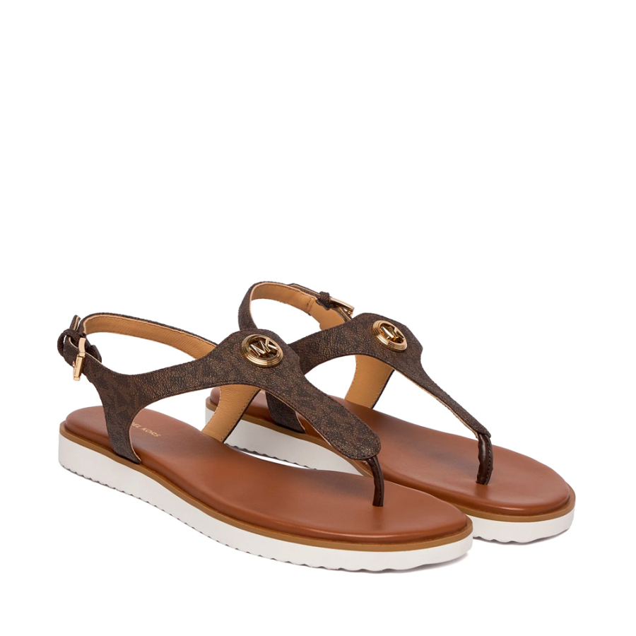 val-sandale-mit-t-riemen-und-exklusivem-logo