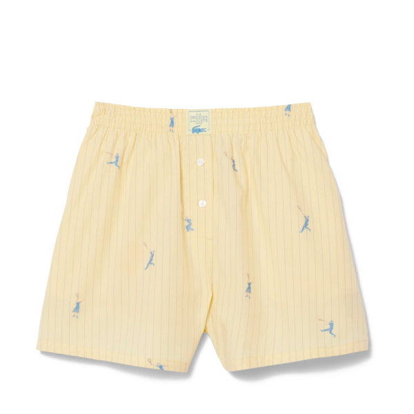 Lacoste Pantalons Jaune - caleons en popeline de coton jacquard - XS - Ref 81 €