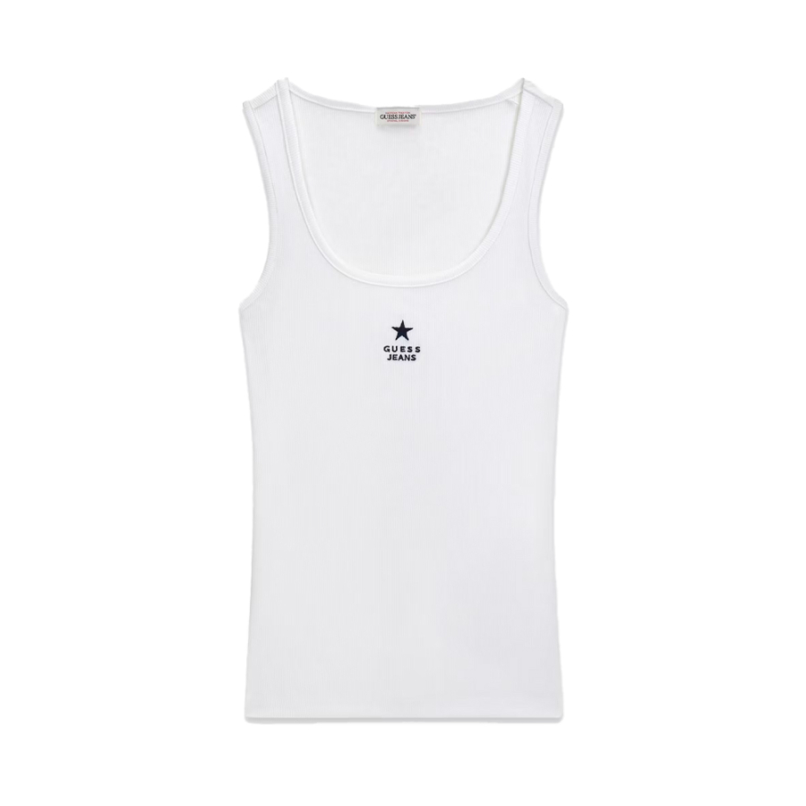 top-senza-maniche-con-stella-ricamata-vestibilita-aderente