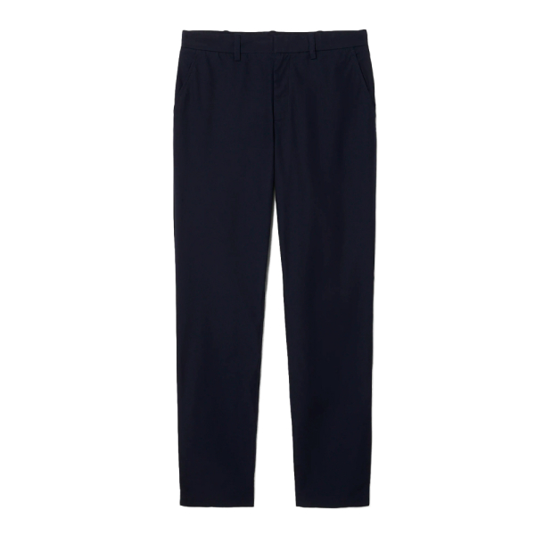 Lacoste Pantalons Bleu marine - Pantalon chino coupe droite en serg de coton - 3332 - Ref 84 €