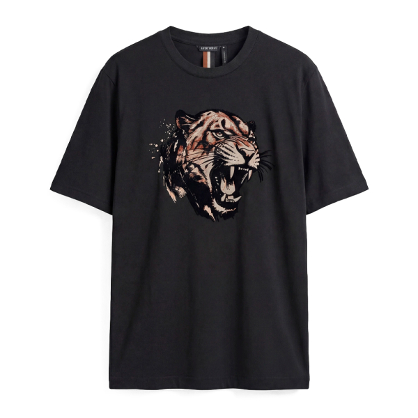 Antony Morato T-shirts Noir - T-SHIRT COUPE CLASSIQUE IMPRIM TIGRE - L - Ref 44 €
