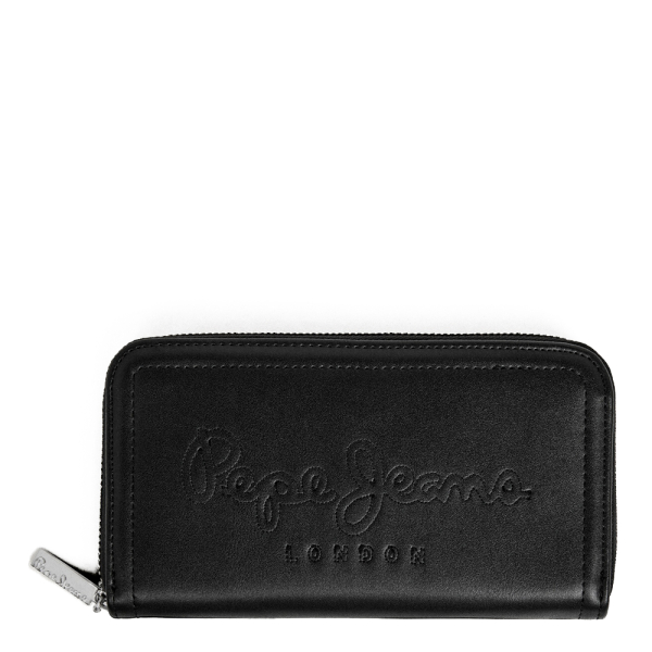 Pepe Jeans Portefeuille fermeture clair - U Noir- Ref 34 €