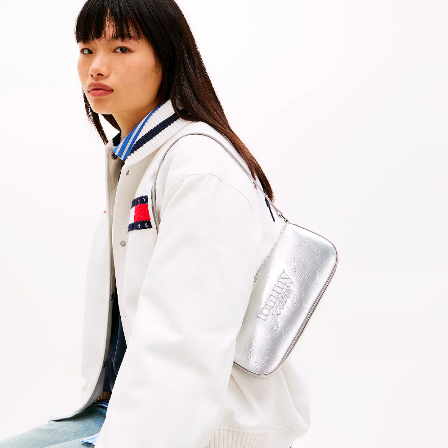 metallic-shoulder-bag-with-textured-logo metallic-shoulder-bag-with-textured-logo