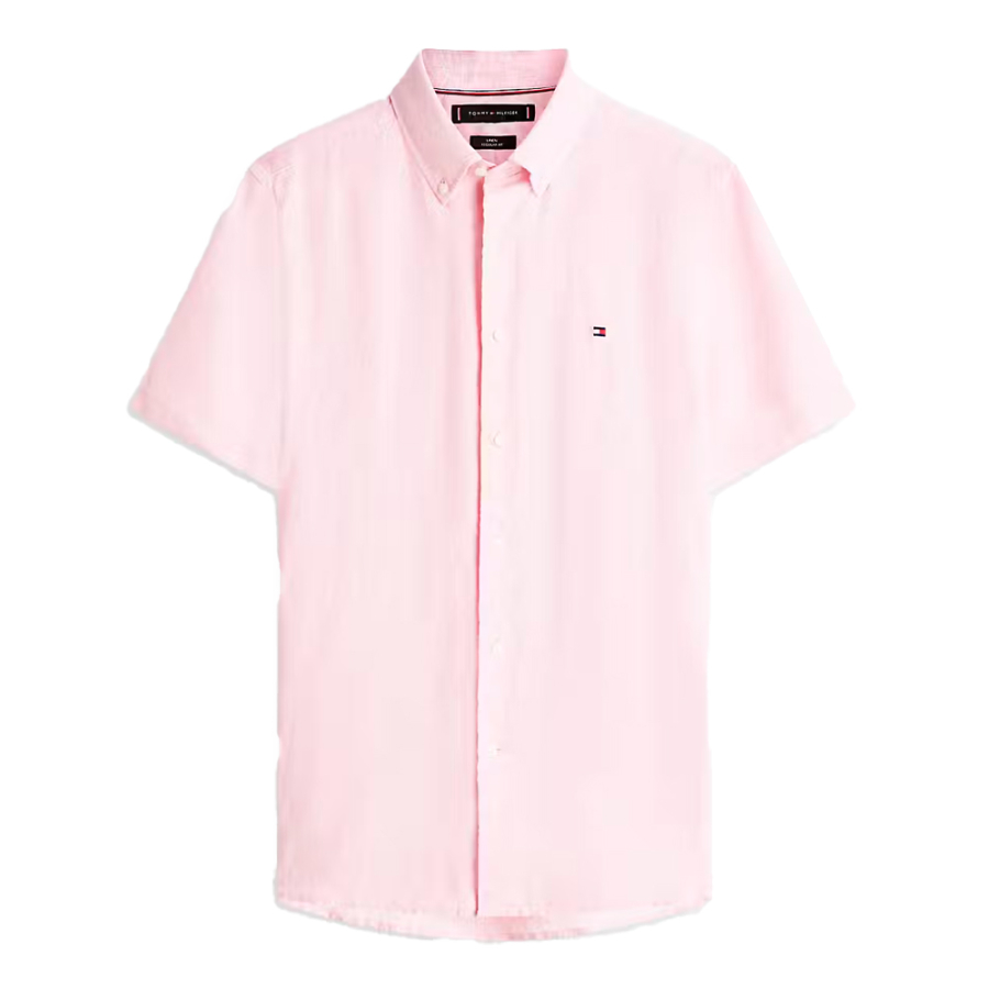 camisa-de-manga-corta-en-lino-efecto-lavado