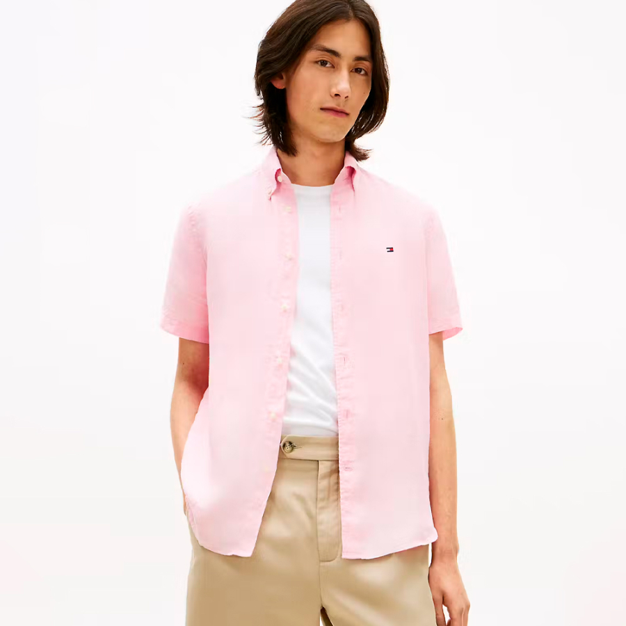 short-sleeved-shirt-in-washed-effect-linen