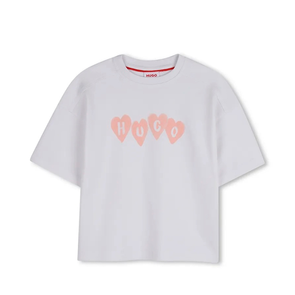 Hugo Boss T-shirts et tops Blanc - T-shirt enfant G0105210P - 12 - Ref 36 €