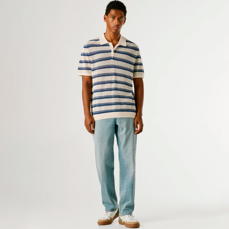 polo-a-righe-in-maglia