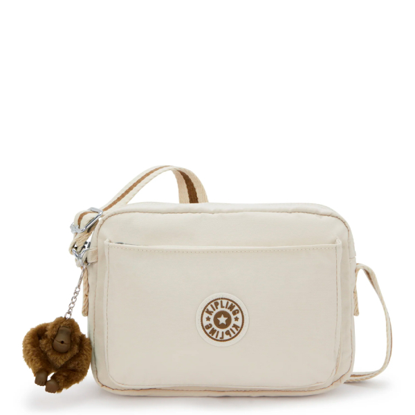 Kipling SAC À BANDOULIÈRE ABANU M - U Crème- Ref.