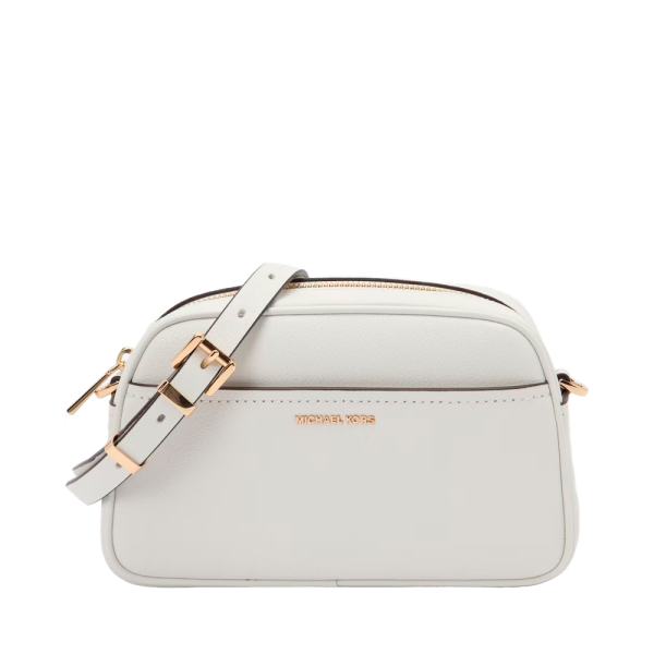 Michael Kors Petit sac bandoulire en cuir pour appareil photo Jet Set - U Blanc- Ref 131 €