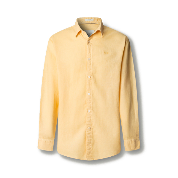 Pepe Jeans T-shirts Jaune - Chemise teinte en pice coupe classique - M - Ref 52 €