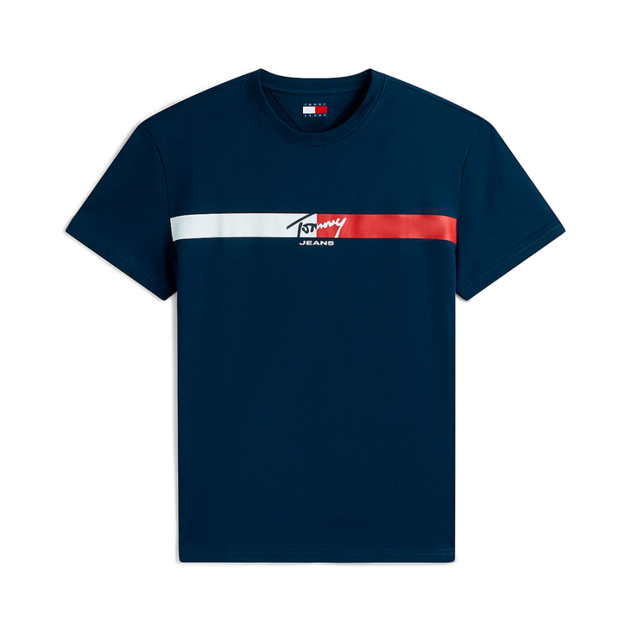 t-shirt-in-maglia-con-logo-distintivo