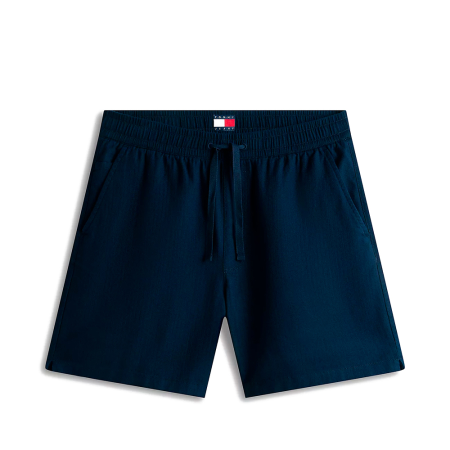 pantalon-corto-amplio-con-lino-y-logo