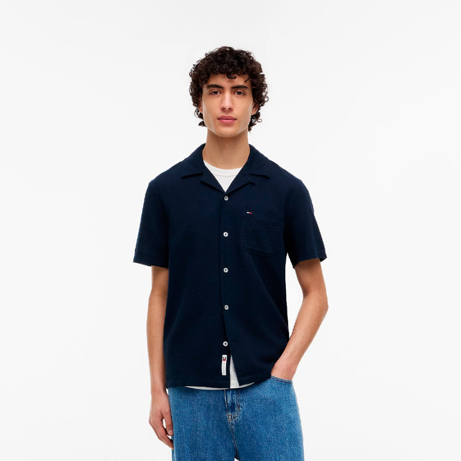 camicia-a-maniche-corte-in-misto-lino