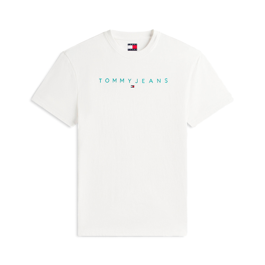 t-shirt-en-maille-avec-logo-lineaire-brode t-shirt-en-maille-avec-logo-lineaire-brode