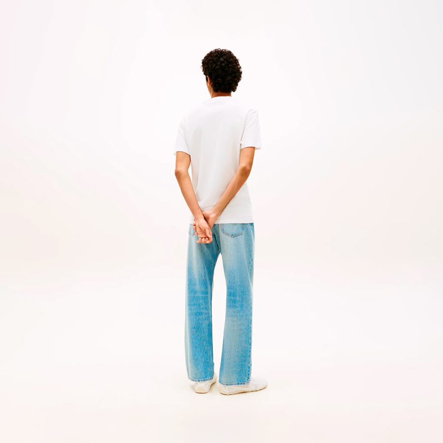 t-shirt-in-maglia-con-logo-lineare-ricamato