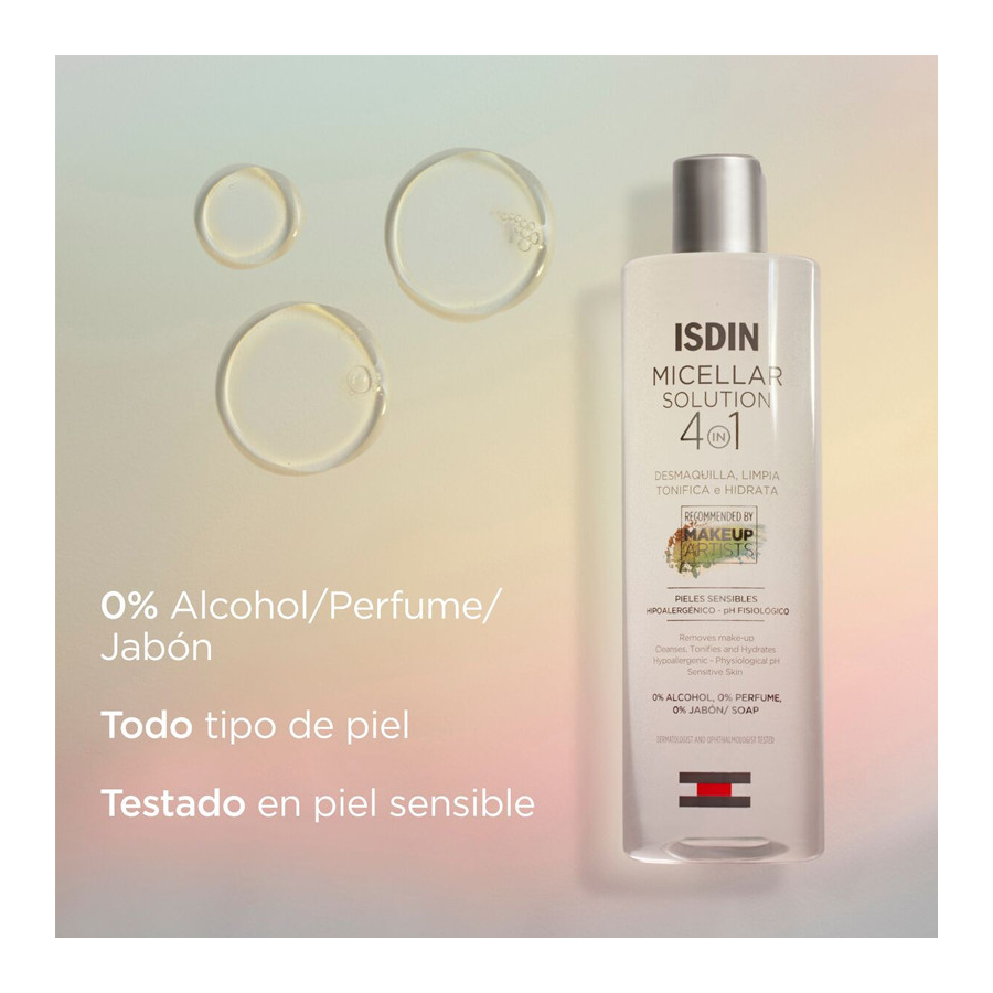 Agua Micelar Solution 4 en 1 Limpieza Facial