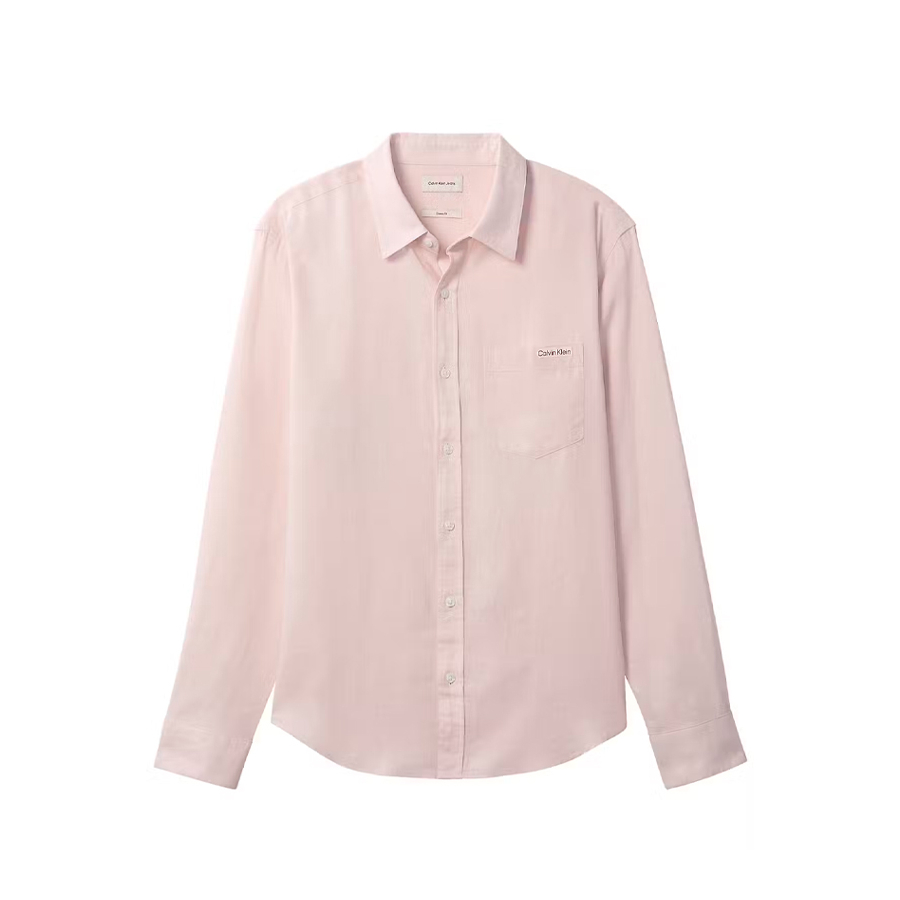 camisa-classica-de-linho-casual-lisa