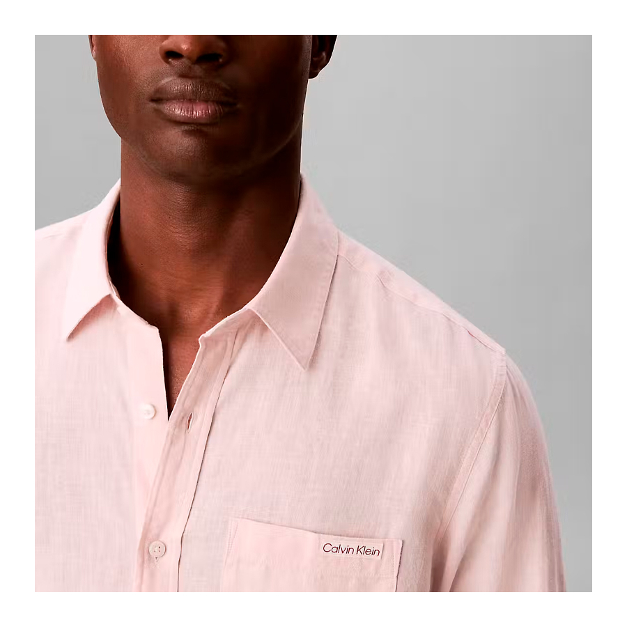 camisa-classica-de-linho-casual-lisa