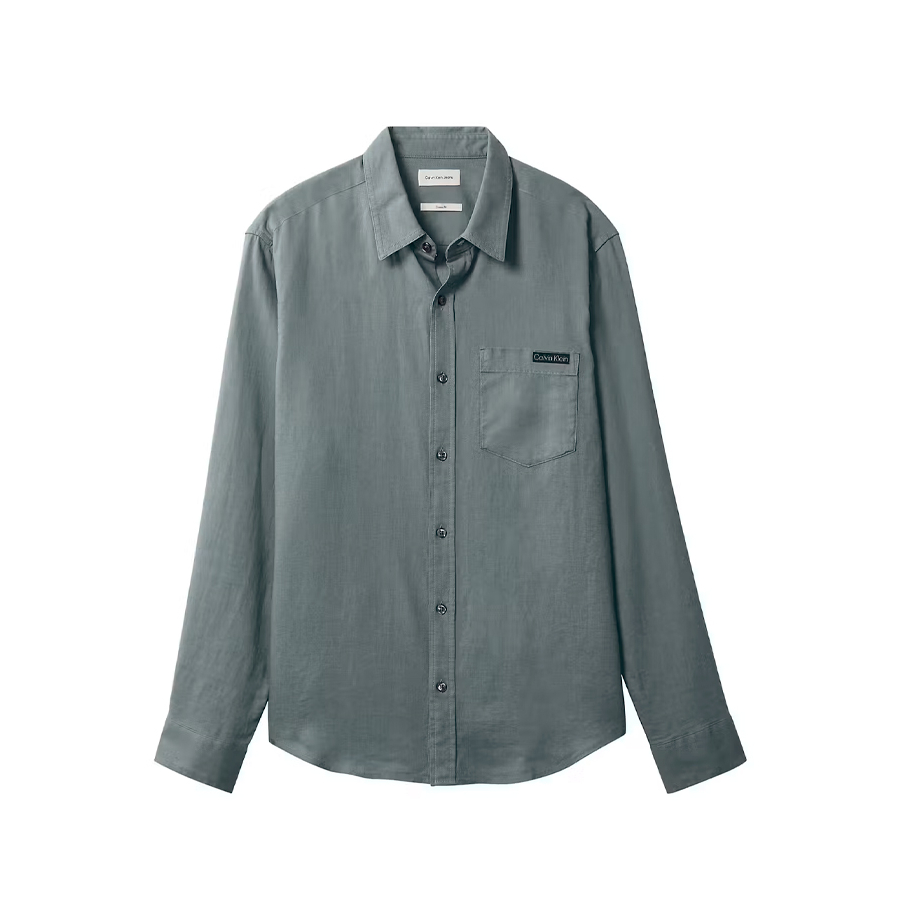 camisa-classica-de-linho-casual-lisa