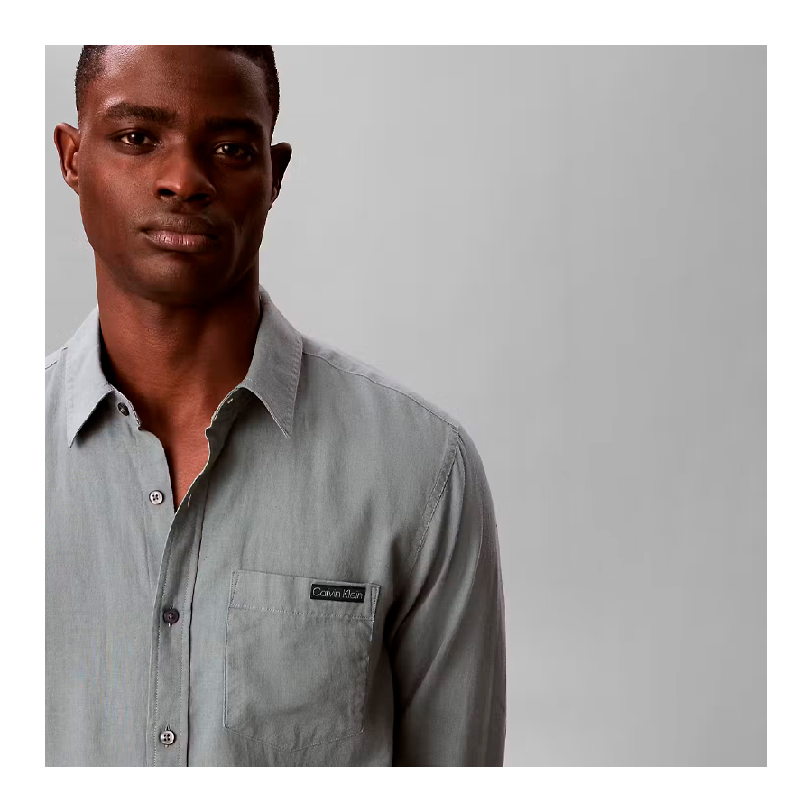 camisa-classica-de-linho-casual-lisa