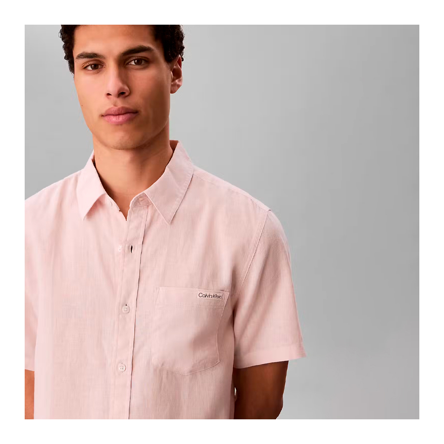 camisa-classica-de-linho-casual-lisa