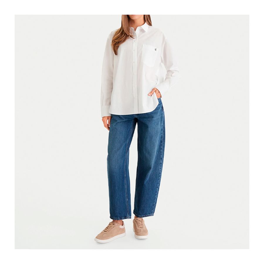 chemise-en-pop-line-de-coton-decontractee