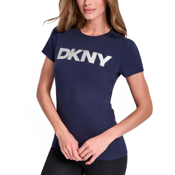 Dkny T-shirts hauts et polos Bleu marine - T-SHIRT COL ROND AVEC LOGO CLAT - M - Ref 29 €