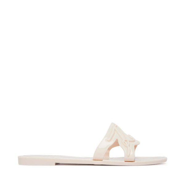 Karl Lagerfeld Sandales Jelly rayures signature pour enfants et adolescents - 38 Blanc- Ref 81 €