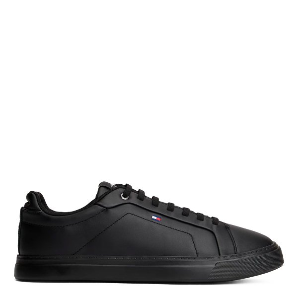 Tommy Hilfiger Chaussures de tennis en cuir Hilfiger Icon - 41 Noir- Ref 75 €
