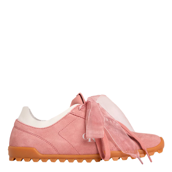 Calvin Klein Chaussures de course en daim avec organza - 41 Rose- Ref 84 €