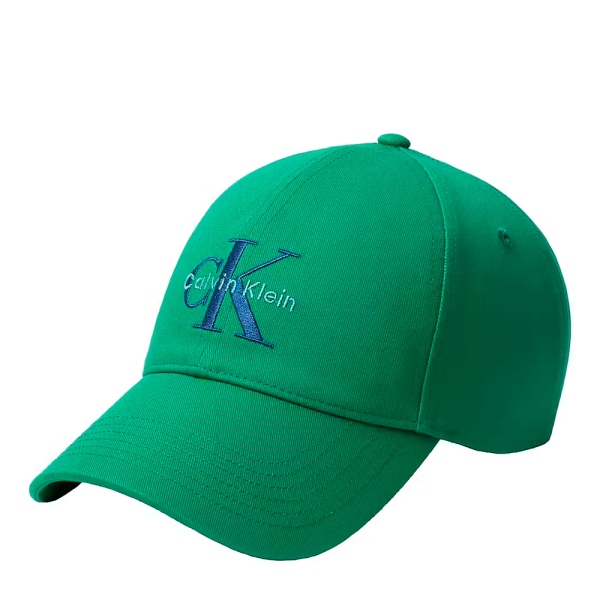 Calvin Klein Casquette en serg avec logo monogramme brod - U Vert- Ref 28 €