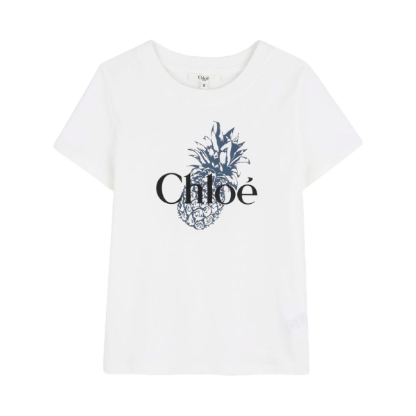Chloe T-shirts et tops Blanc - T-shirt enfant C20855117 - 14 - Ref 68 €