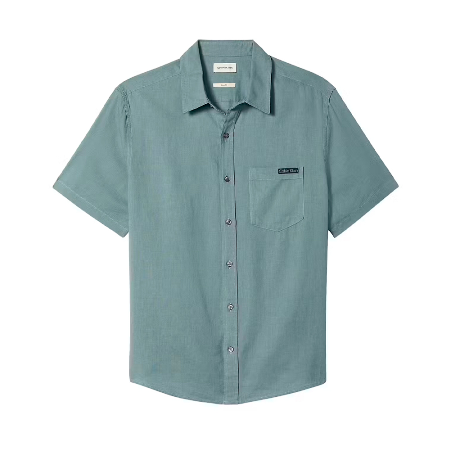 camisa-classica-de-linho-casual-lisa