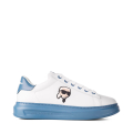 01B-WHITE LTHR W/BLUE