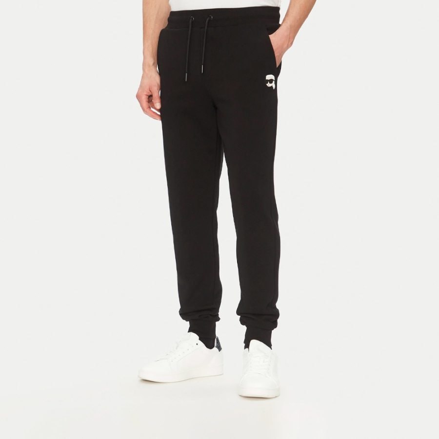 pantaloni-dalla-vestibilita-regolare-con-icona-karl