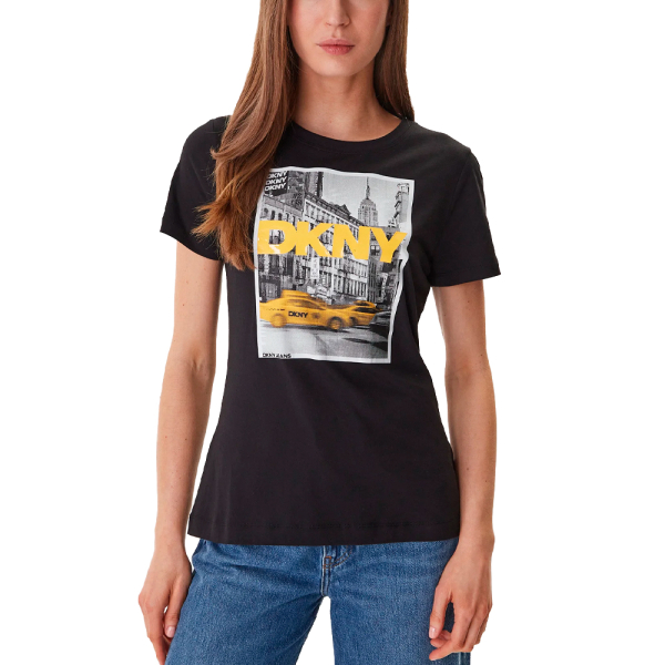 Dkny T-shirts hauts et polos Noir - T-SHIRT TAXI AVEC LOGO PHOTOREA - S - Ref 37 €