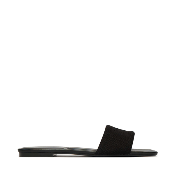 Calvin Klein Provence - Sandales plates en toile bout carr - 41 Noir- Ref 56 €