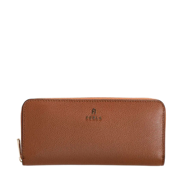 Furla Portefeuille Camellia avec fermeture éclair sur tout le pourtour L - U Brun- Ref.