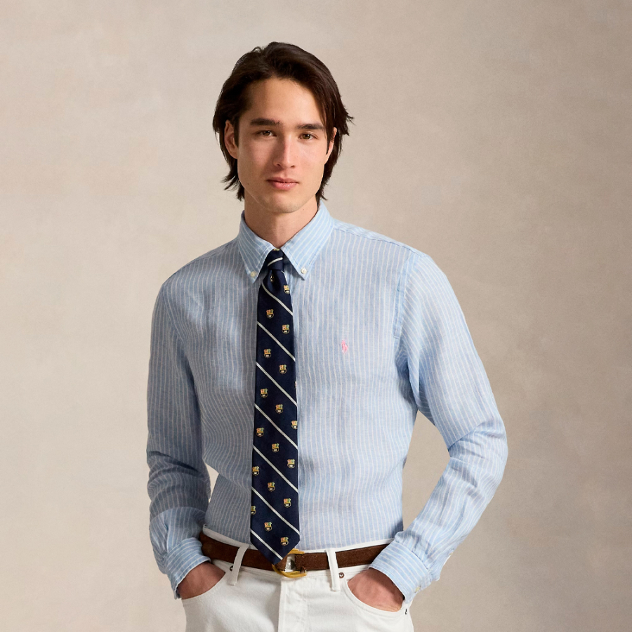 chemise-en-lin-rayee-sur-mesure chemise-en-lin-rayee-sur-mesure