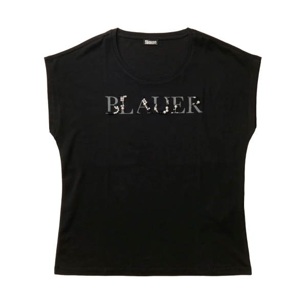 Blauer T-shirts hauts et polos Noir - T-shirt Mohawk perles - S - Ref 55 €