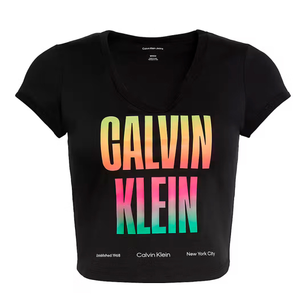 Calvin Klein T-shirts hauts et polos Noir - T-shirt slim avec logo - Fiert - XS - Ref 35 €