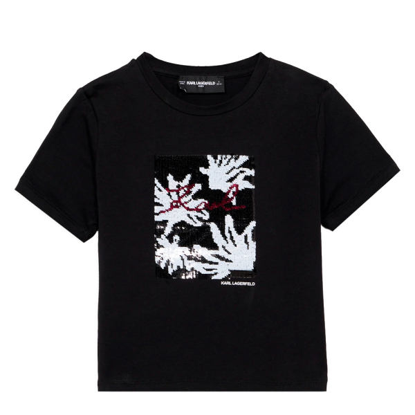Karl Lagerfeld T-shirts et tops Noir - T-SHIRT KL Z31153 - 12A - Ref 38 €