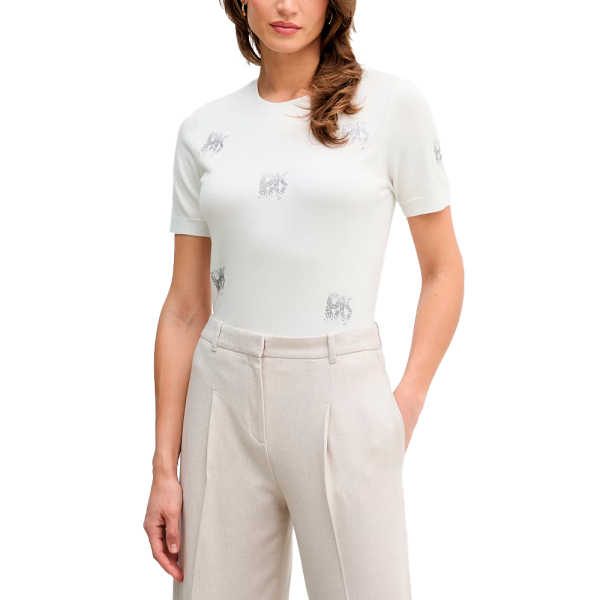 Dkny T-shirts hauts et polos Blanc - T-SHIRT COL ROND DJ6R0242 - M - Ref 59 €