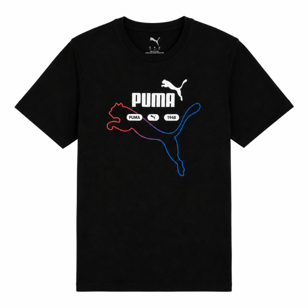 Puma T-shirts Noir - T-SHIRT ESSENTIEL AVEC LOGO - M - Ref 25 €
