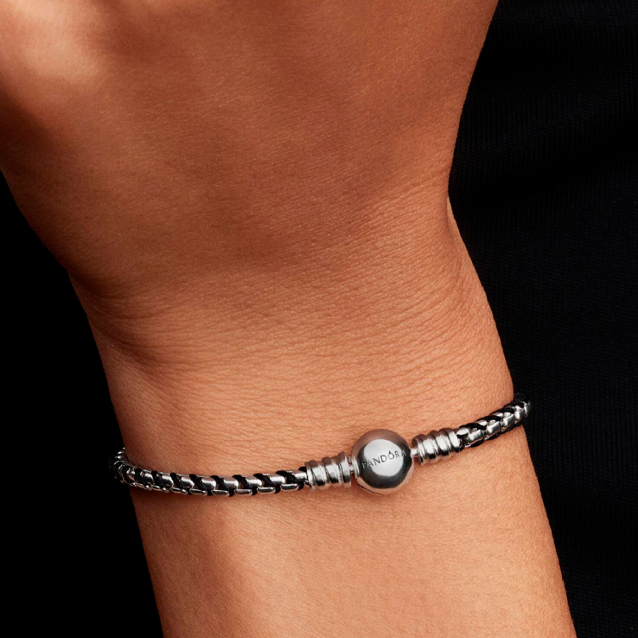 pulsera-cadena-caja-cordon-negro-593816c02 pulsera-cadena-caja-cordon-negro-593816c02